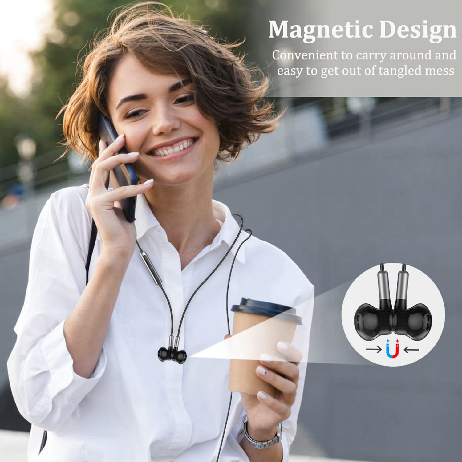 Type C Headphones with Microphone and Volume Control for Samsung S22 S21 S20 FE A53. 