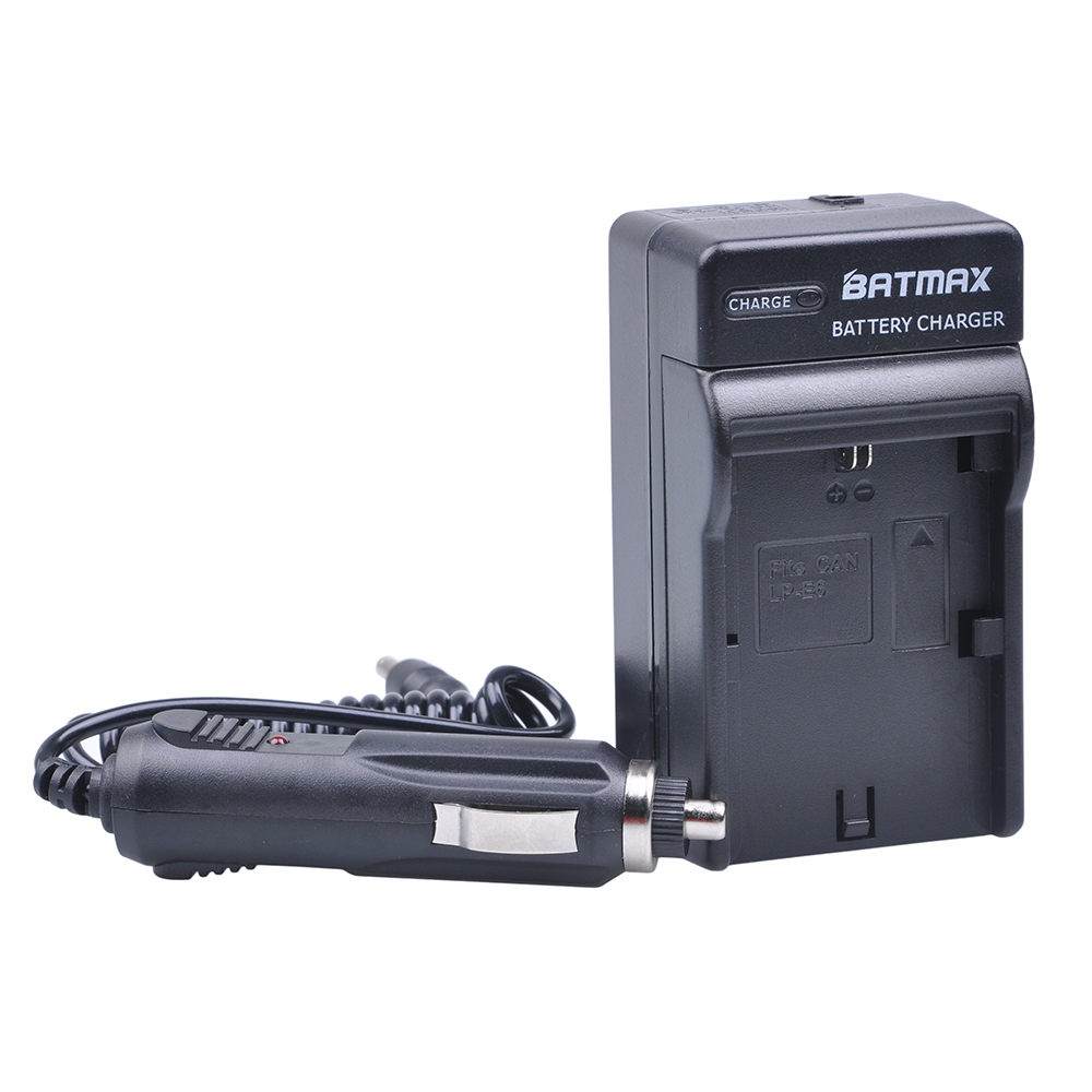 Batmax LP-E6 LPE6 LP-E6N Car Charger for Canon EOS 5D Mark 2 3 II III 5DS 5DS R 6D 7D 7D Mark II 60D 60Da 70D Camera Battery. 
