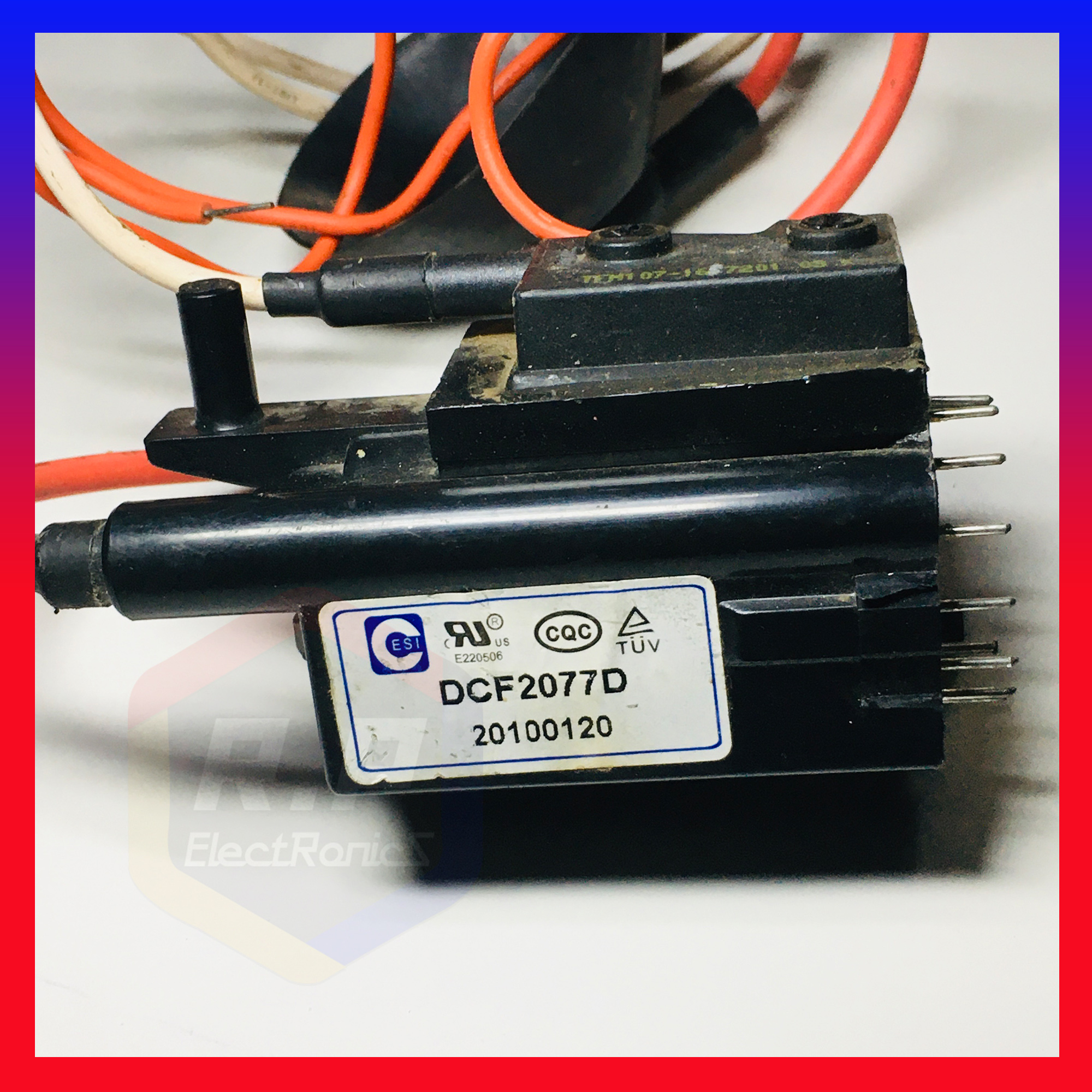 DCF2077D FLYBACK TRANSFORMER FOR TV MONITOR. 