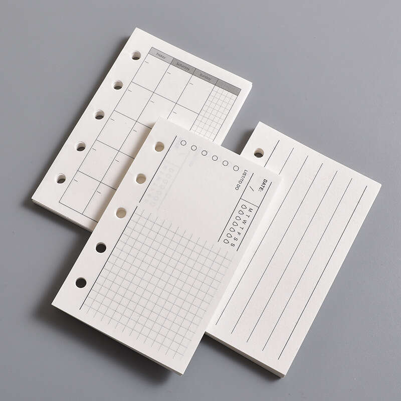 M5 notebook inner A8 hand account book 5-hole replacement core loose leaf paper pending monthly plan internal page. 