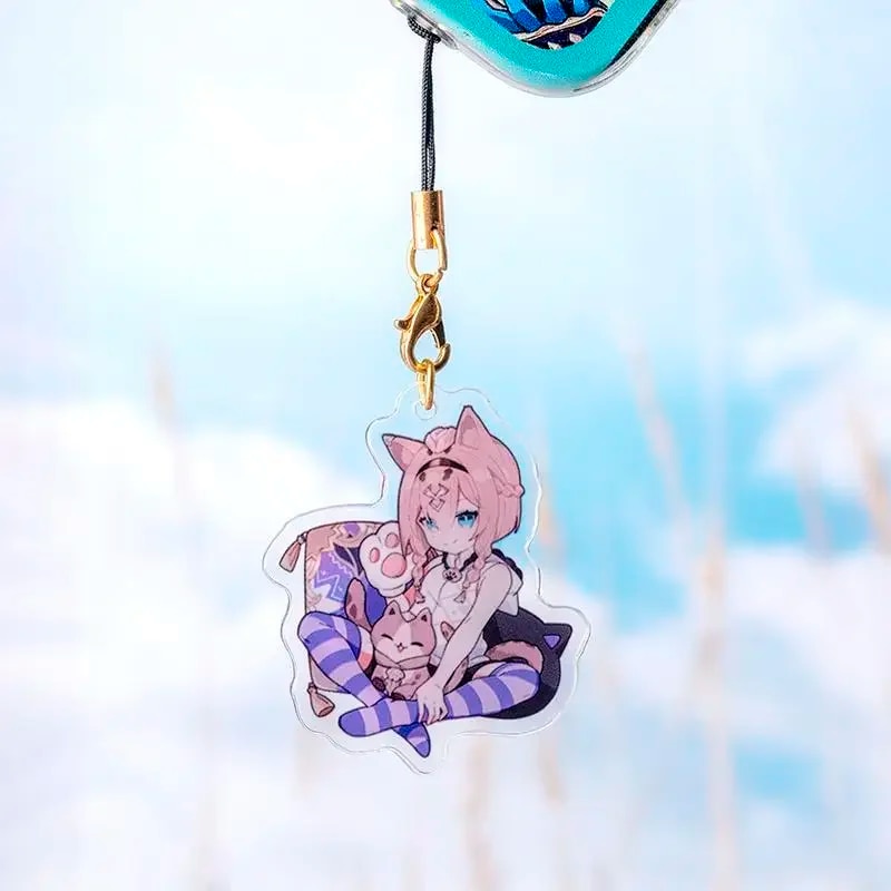 Honkai Impact 3rd Elysia Childlike Wonderland Acrylic Keychain For IPhone/Xiaomi/Huawei Mobile Phone Case Key Chain Cover Hang. 