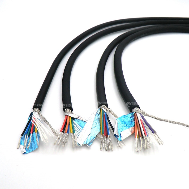 【VisioN Shop】5 Core Flexible Shielded 0.14,0.2,0.3mm² Control Wire  Tinned Pure Free 5m. 