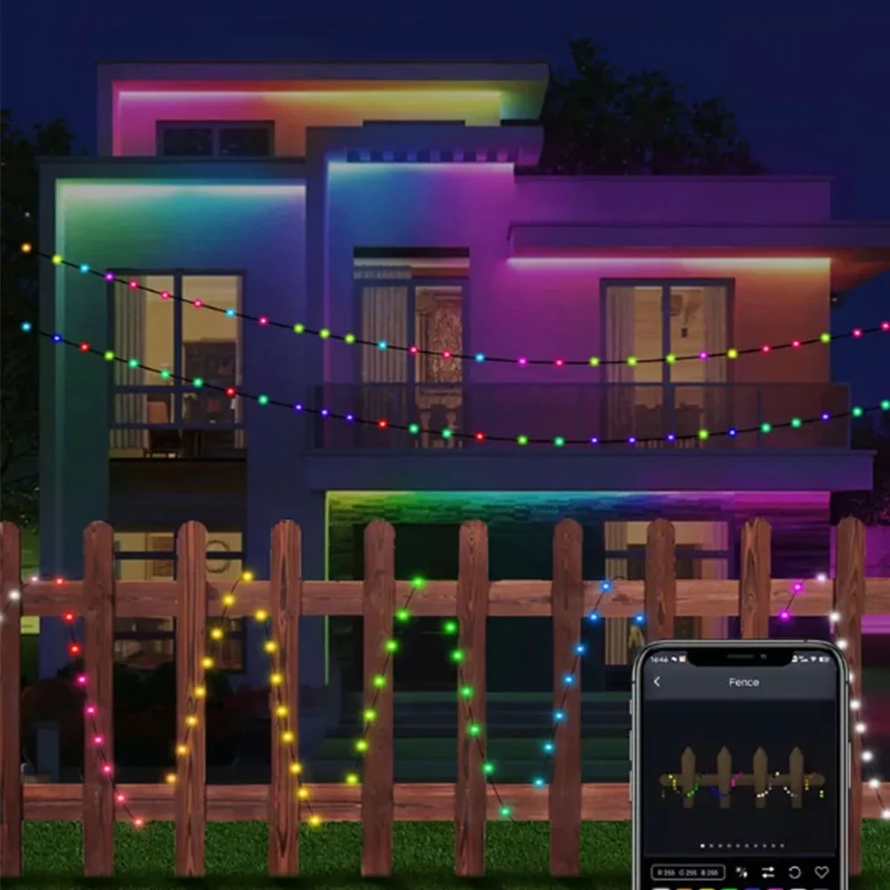 WS2812B RGBIC LED String 5M-20M Party Christmas Lights Dream Color WS2812 Addressable Individually String Outdoor Waterproof 5V. 