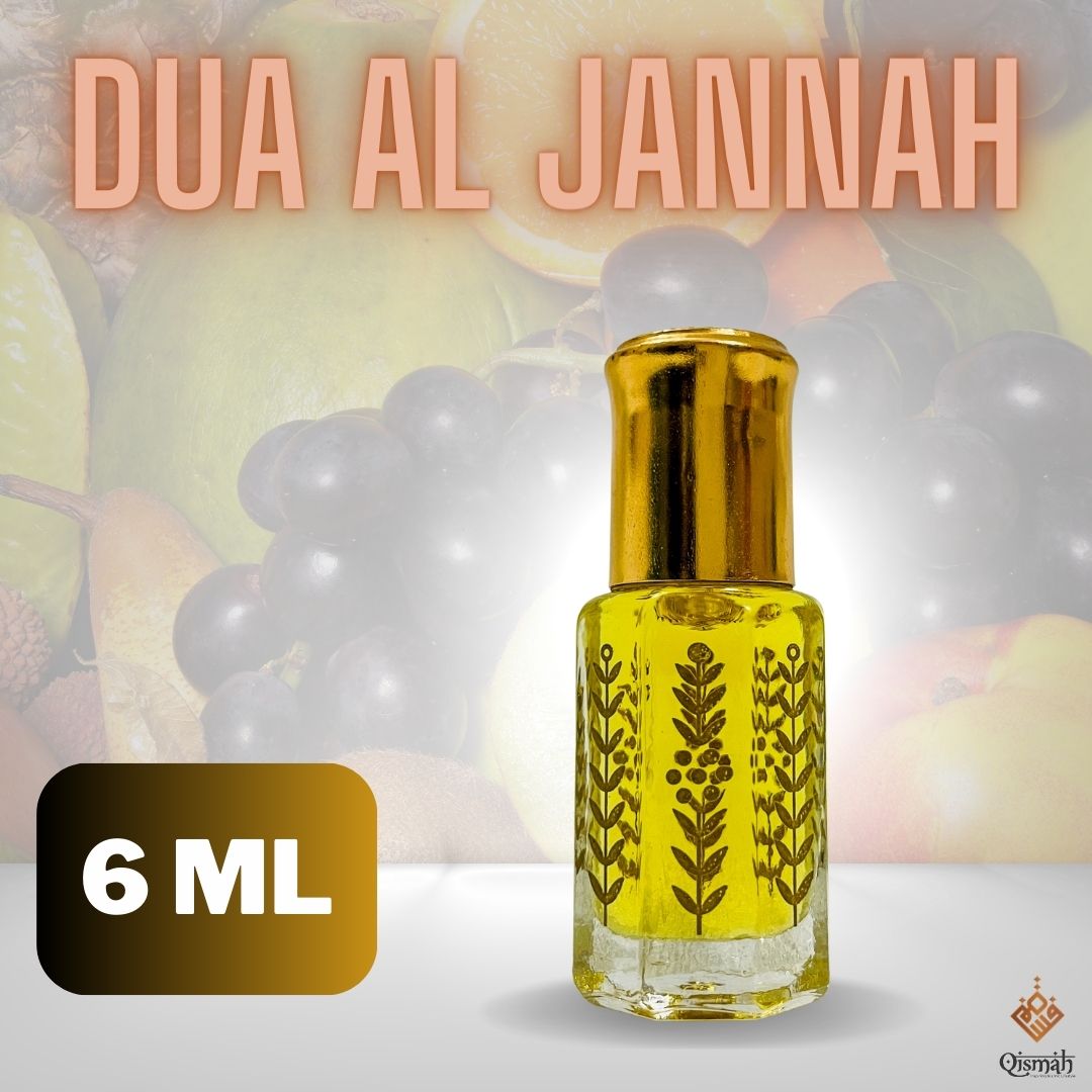 Dua Al Jannah Attar - Sweet Arabian Perfume for Men - 6ml / 3ml (Attar for Men) - Ator. 