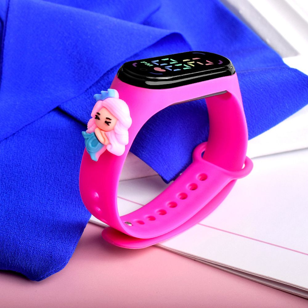 COSE Student Gift 3D Doll Waterproof Electronic Fashion Princess Sports Watch Cartoon Wrist Watch LED Digital Watch Children Watch. 