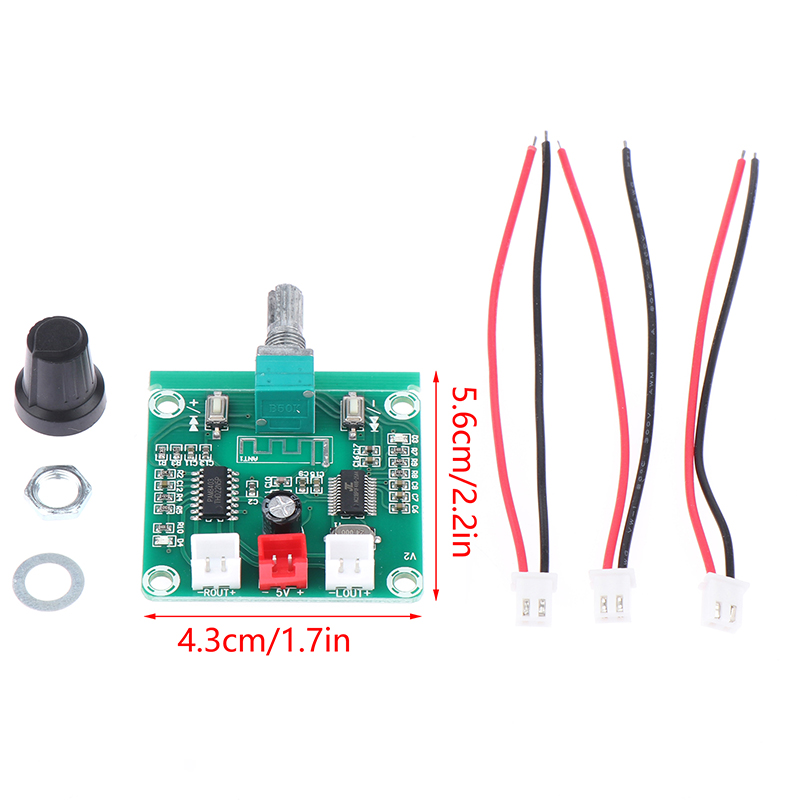 XH-A158 Ultra Clear Bluetooth 5.0 Audio Power Amplifier Board Small Power Pam8403 DIY Wireless Speaker Amplifier Board 5W*2 Eatop. 