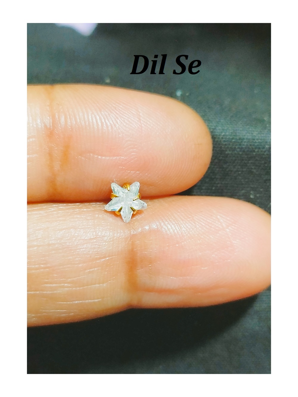 star design nose pin