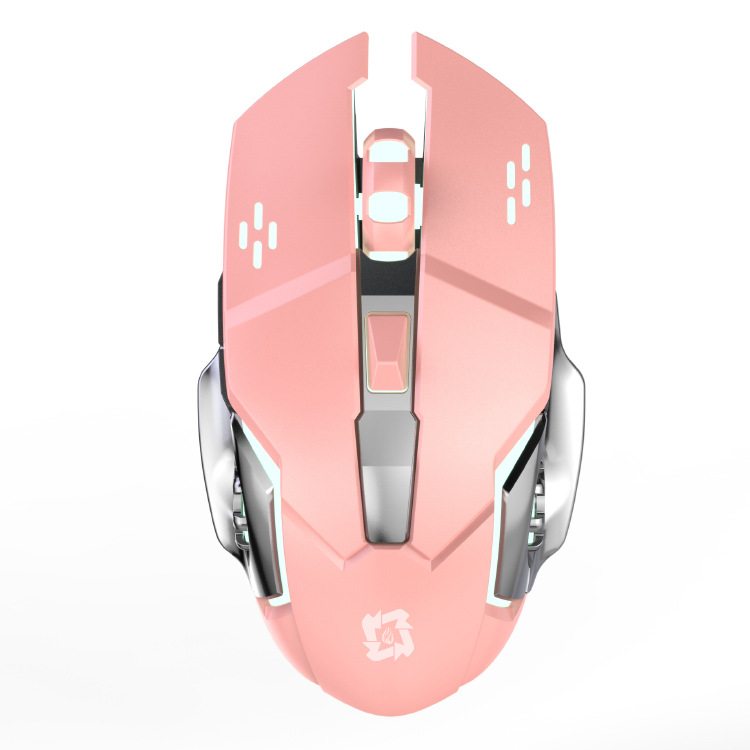 Luminous gaming mouse is suitable for king of chicken, LOL game office, 6D laser computer peripherals, Bluetooth mouse. 