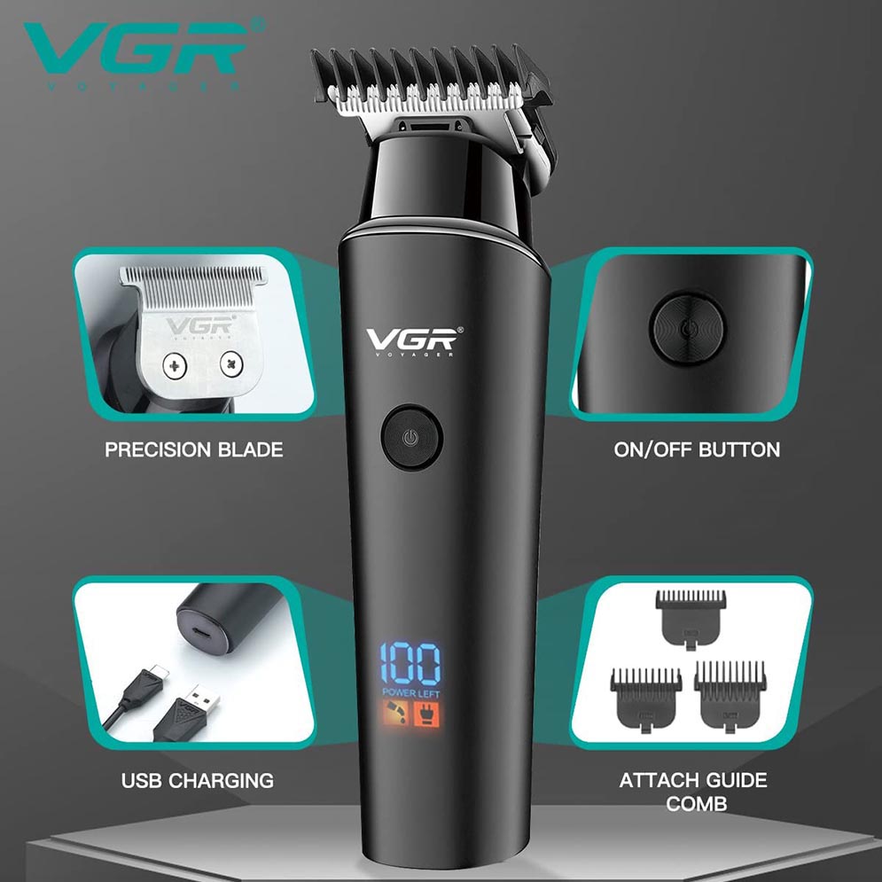 VGR V-937 Cord Cordless Hair and Beard Trimmer for Men. 