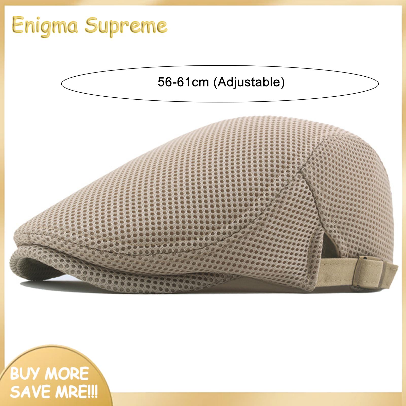 Enigma- Beret Hat Wear-resistant Breathable Mesh Adjustable Men Beret Hat