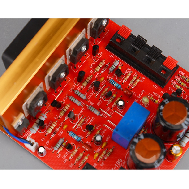 Power Amplifier Audio Board 180W+180W 2.0 Channel FET Speaker Amplifier Sound Preamplifier Dual AC18V-26V with Fan. 
