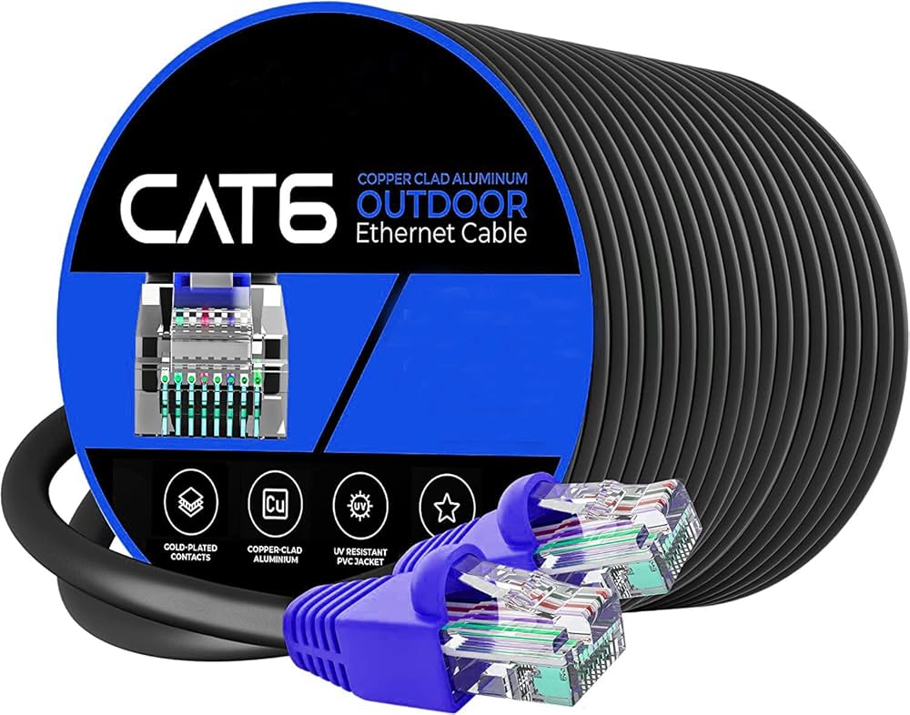 Outdoor CAT6 UTP INTARNET LAN Cable 10/20/30/40/50/60/70/80/90/100/200/300 Metar Random Colour