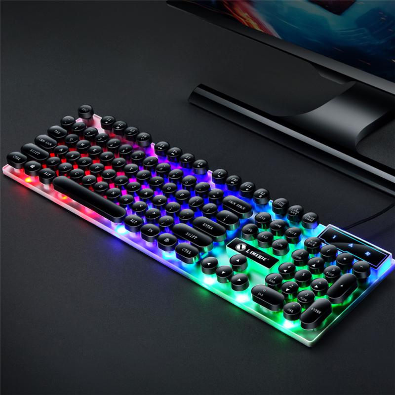 Mechanical Keyboard 104 Keys Dustproof Usb Wired Keyboard Mouse Set Waterproof Rgb Backlight Gaming Keyboard Gaming Mouse Cool. 