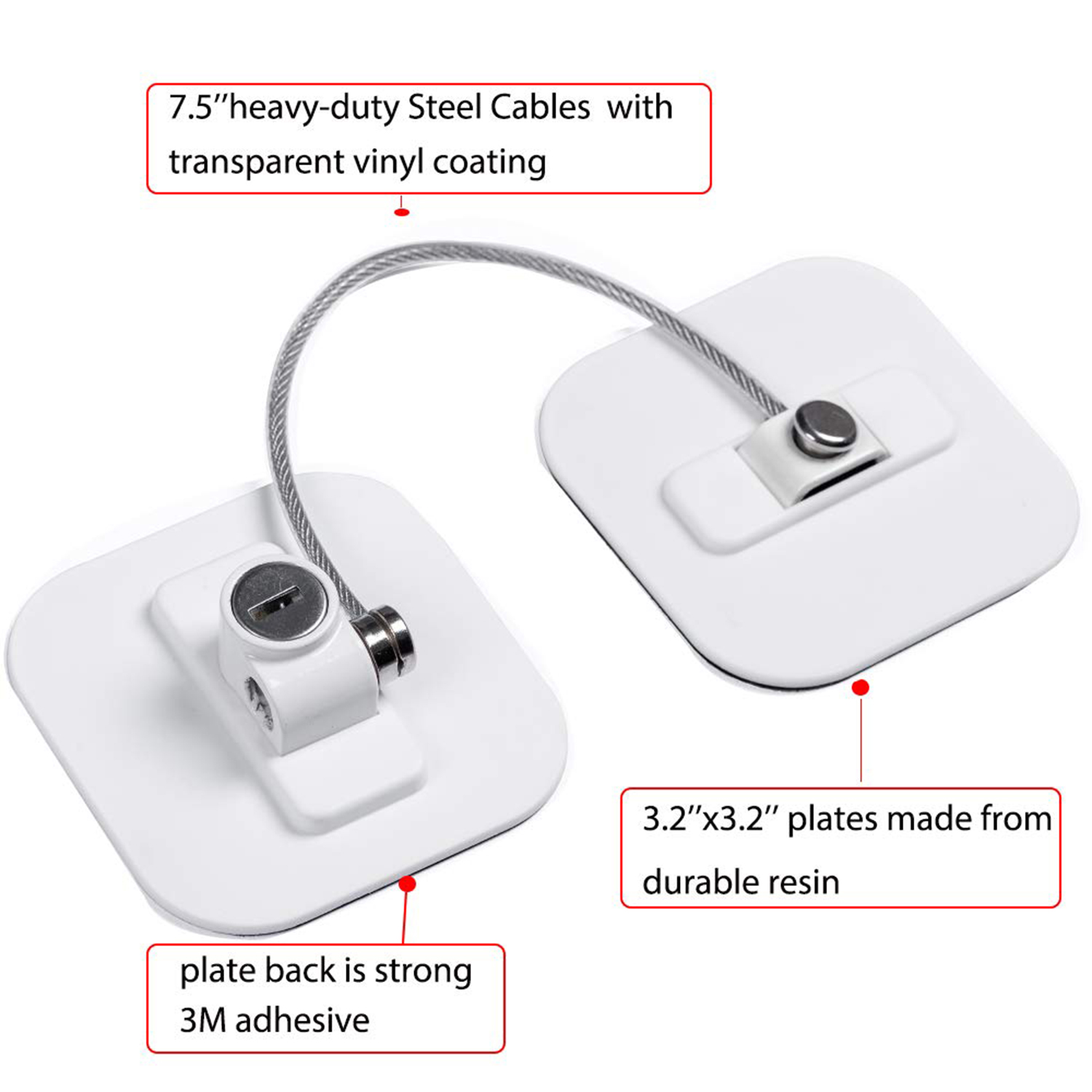 Fridge Lock,Refrigerator Locks,Freezer Lock with Key for Child Safety,Locks to Lock Fridge and Cabinets-1Pack. 