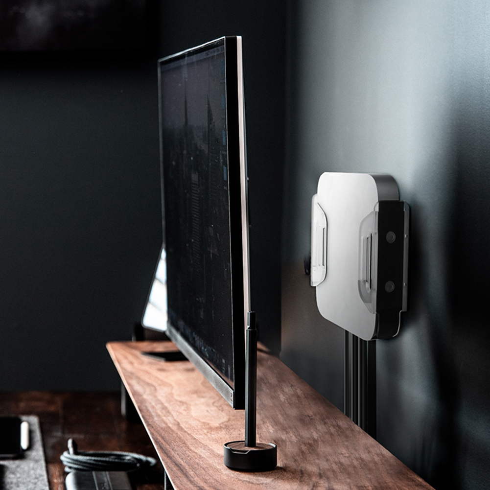 Duvar/masaüstü standı Laptop standı yerden tasarruf akrilik dikey stant depolama bilgisayar standı hafif Mac Mini 2023 M2 çip için. 