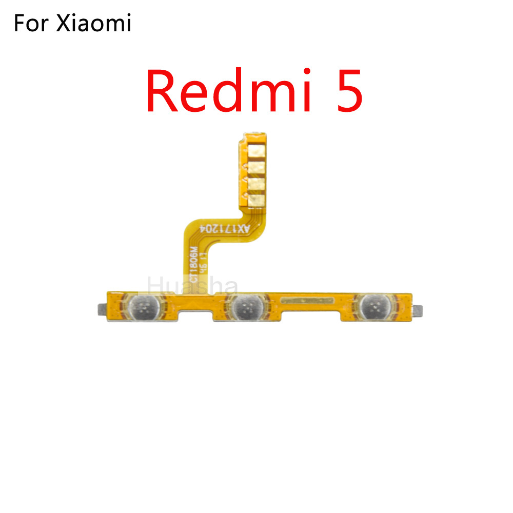 Power Volume Button Switch On Off Button Flex Cable For Xiaomi Redmi 3 3S 4A Note 2 3 4 5 Plus Pro 4X S2. 