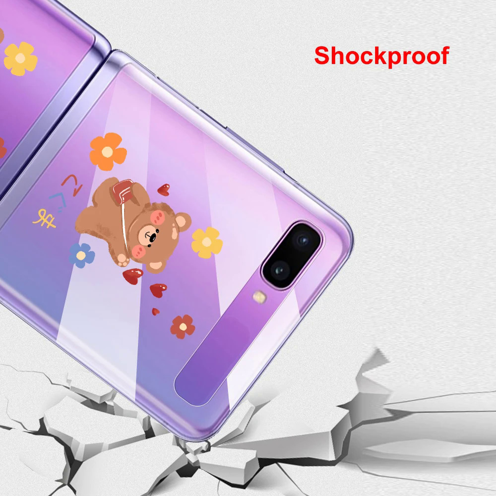 【Healer DingD】 DIY for Samsung Galaxy Z Flip 5 4 3 Case Custom Photo Picture Cover for Galaxy ZFlip3 Transparent Hard Shockproof Funda Shell. 