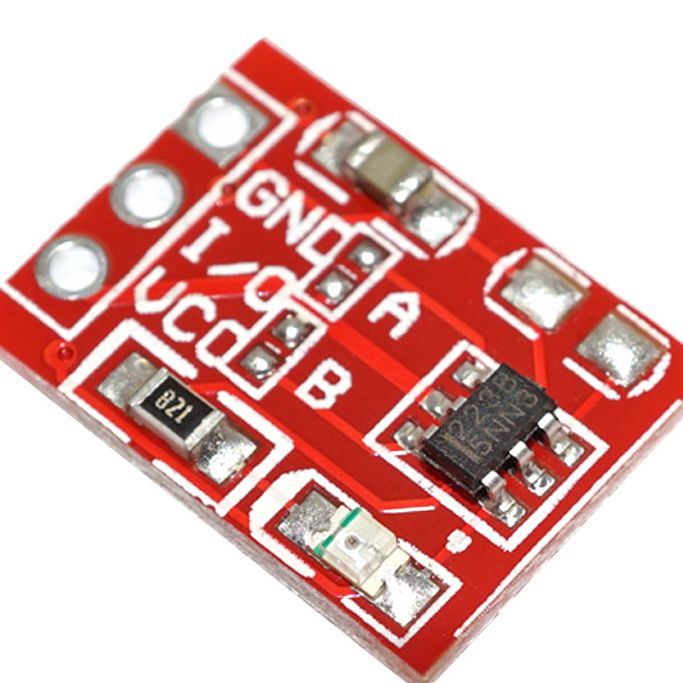 RED TTP223 Touch Sensor Module Capacitive Touch Switches 5V Touch Sensor Module DC 2V 5.5V Low Power Consumption TTP223 Touch Sensor Switches. 