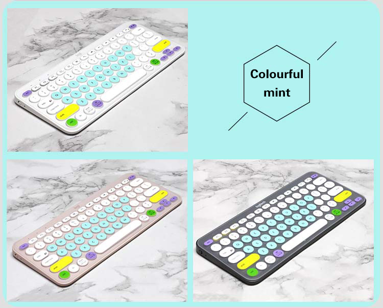 Cover In Silicone Per Tastiera Logitech K380 - Layout US Trasparente, Antigraffio E Antispolvere - Foto 2