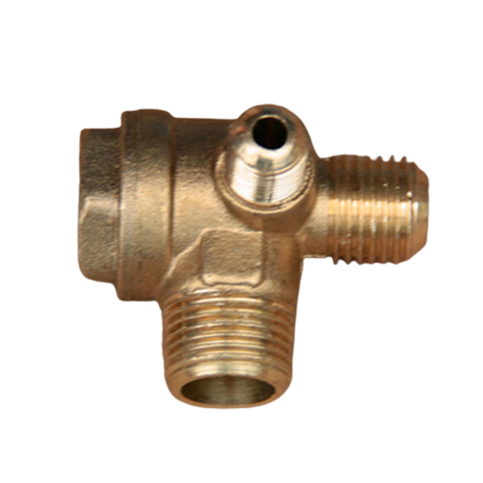 Air Compressor Non-Return Check Valve High Strength 3-Way Male Threaded Non-Return Check Valve