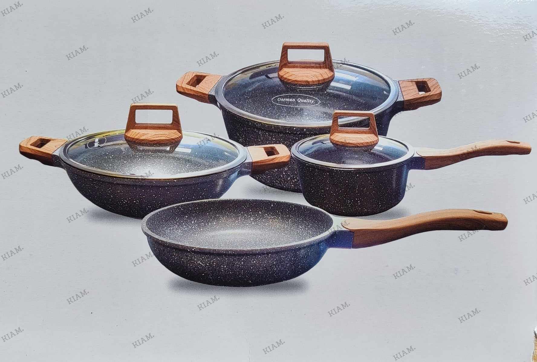 MGC 7 Pieces Die-Casting Aluminum Cookware Set (INDUCTION)