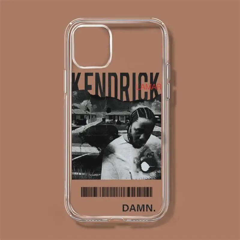 Kendrick Lamar Phone Case For iPhone 11 12 Mini 13 1happy4 Pro XS Max X 8 7 6s Plus 5 SE XR Transparent Shell. 