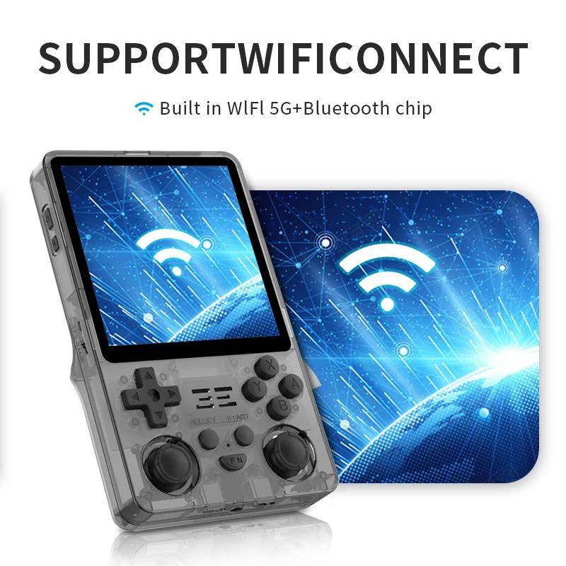 POWKIDDY NEW RGB20SX Handheld Game Console 720*720 4 Inch IPS Screen Built-in WIFI Retro Gaming Opending Linux Children's Gifts. 