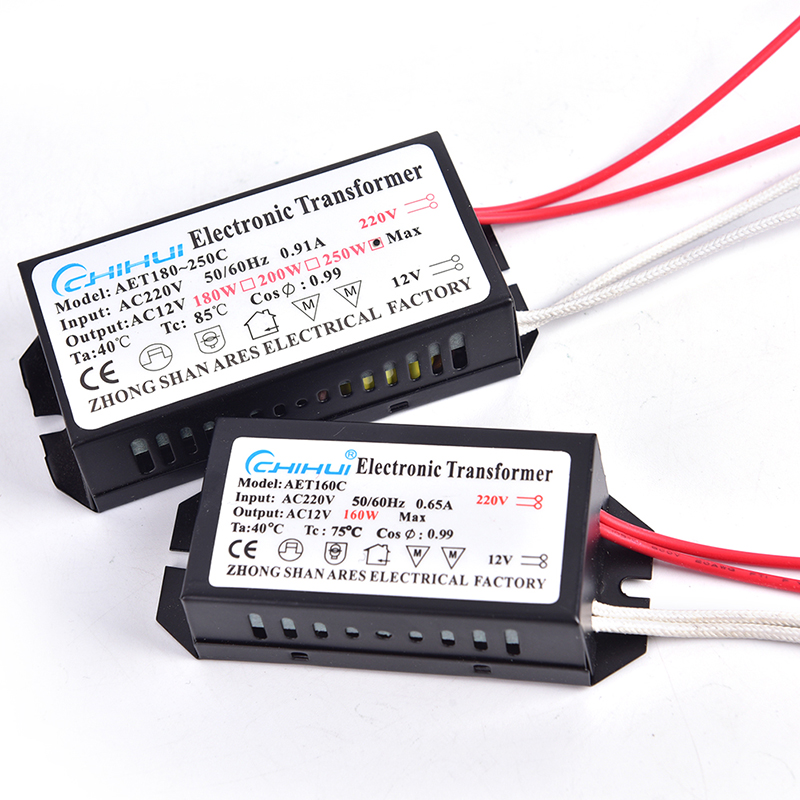 Electronic Transformer 160W/180W/200W/250W AC 220V to 12V Halogen Lamp. 