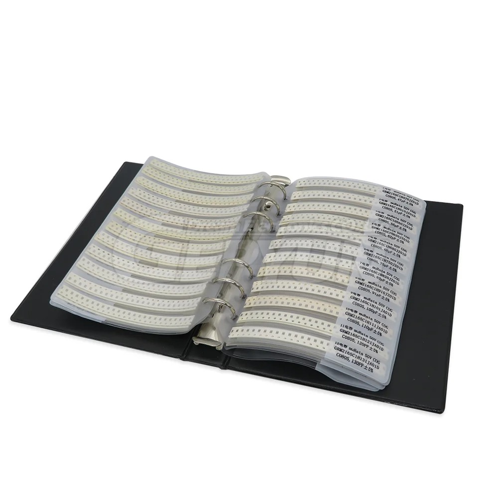 Resistor Kit Smd Book 0603/0805/0402/1206/0201 Resistor sample book 1% SMT 170/177 Values 25/50 pcs 0R-10M Smd Sample Book. 