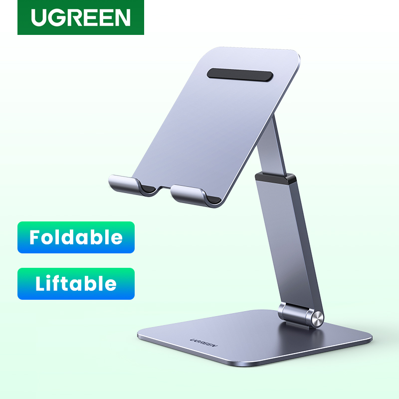 UGREEN Tablet Stand Holder Adjustable Aluminum Portable Stand Holder for Desk Foldable Dock