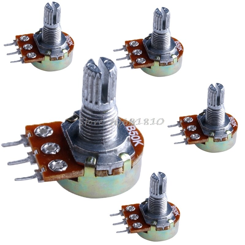 3Pcs- 3 Pin 20K Potentiometer Panel Mount 20K Ohm 1/2 Watt 3 Terminal Single Gang Linear Taper Rotary Potentiometer 20K Ohm Adjustable Variable Resistor Potentiometer Pot Electrical Circuitry & Parts. 