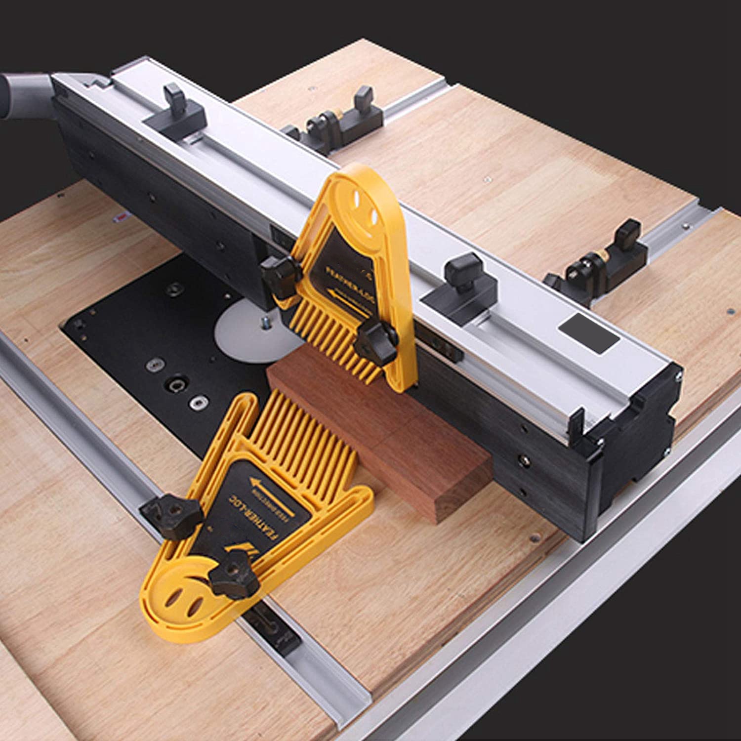 1 Set Aluminum Alloy T-Tracks Slot Miter Track and Miter Bar Tools. 