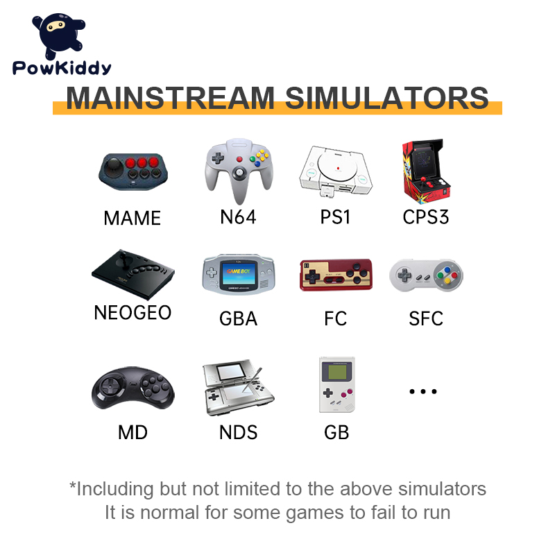POWKIDDY RGB20S 256G 40000 Game Handheld Devices Pocket Retro Console -Option -White 16G-256G-Option -White 16G-256G. 