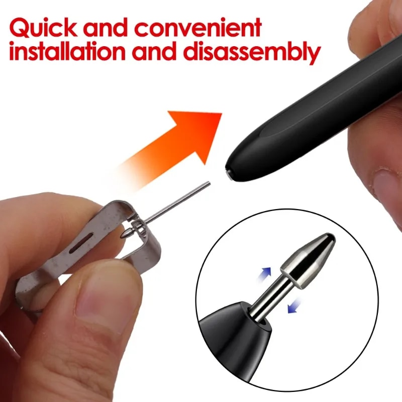 Replacement Metal Pen Tip Nib for Samsung Galaxy S24Ultra S23Ultra Tab S9 S9U S9FE S Pen Fine Point Wear-resist Stylus Pen Tips. 