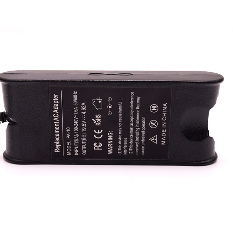 【happy one】Adapter DELL Laptop 19.5V 4.62A + EU Plug For inspiron PA-10 1545 N4010 N4030 N4050 D610 D620 D630 Pa-1900-02D. 