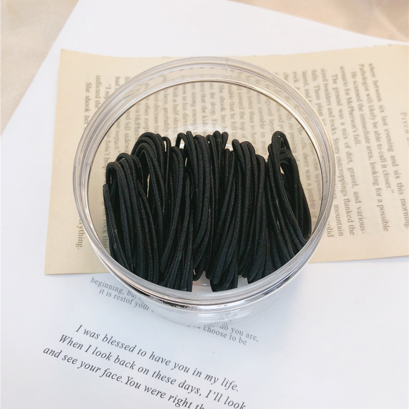 Internet celebrity ins Mori rubber band female hair tying leather sheath hair rope high elastic hair band durable adult rubber band headwear