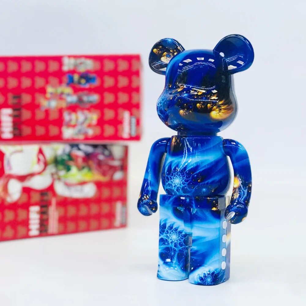 New Creative Wireless Speaker Bluetooth 5.2 Portable HIFI Bass Speakers Plating Gradient Color Cartoon Bear Table Desk Ornament. 