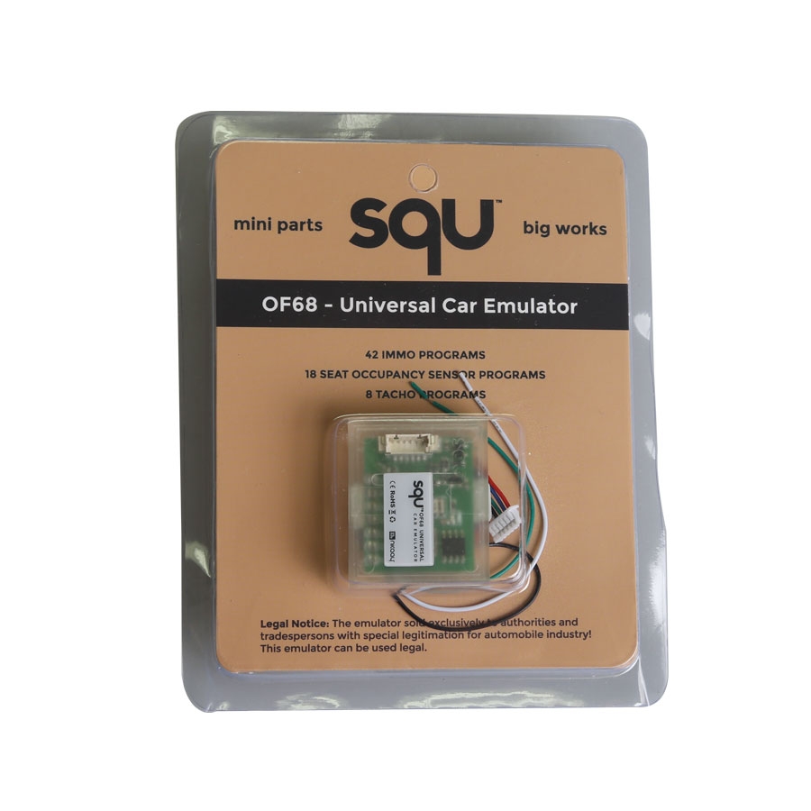 SQU OF68 Universal Car Emulator Signal Reset Immo / Tacho Programs Place ESL Diagnostic Seat Occupancy Sensor Tool. 