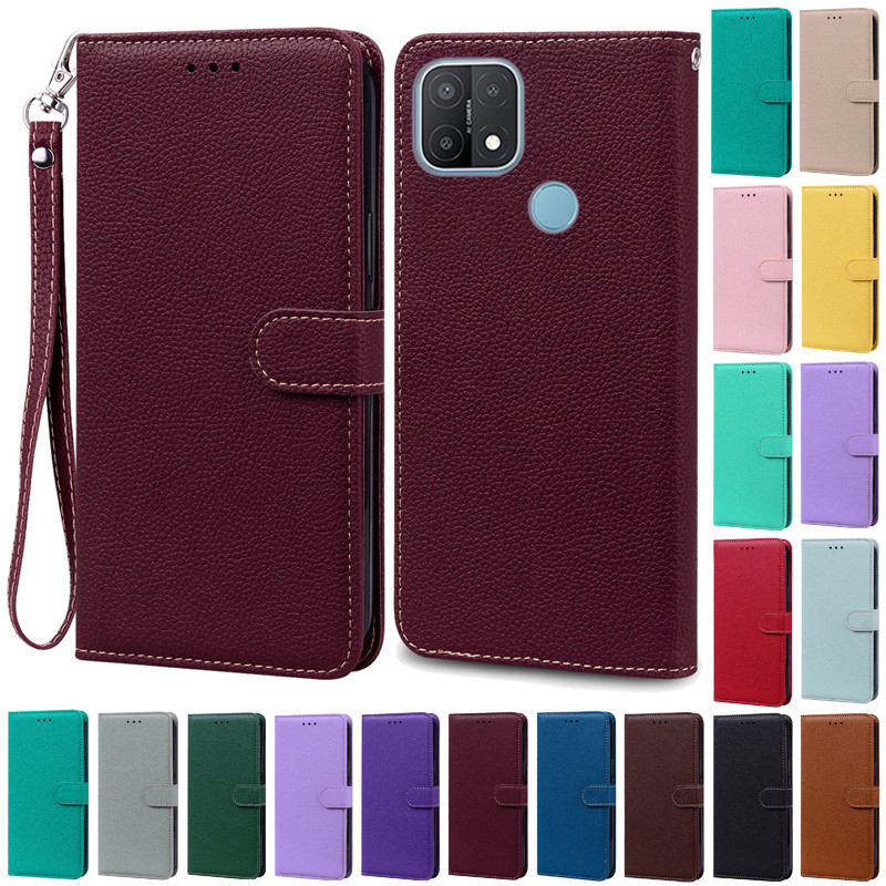 For OPPO A15 Case OPPO A15S Cover Silicone Wallet Flip Cover For OPPO A15 CPH2185 A15S CPH2179 Phone Case Leather Coque Fundas
