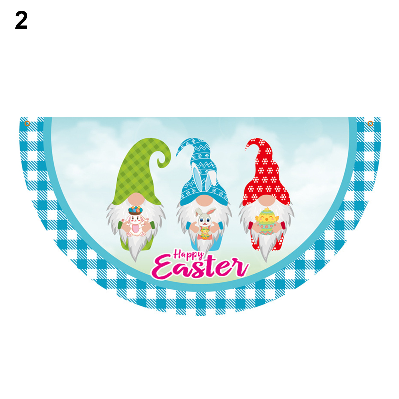 Fan-shaped Banner Vivid Eye-catching Soft Flexible Semicircle Flag Bunting. 
