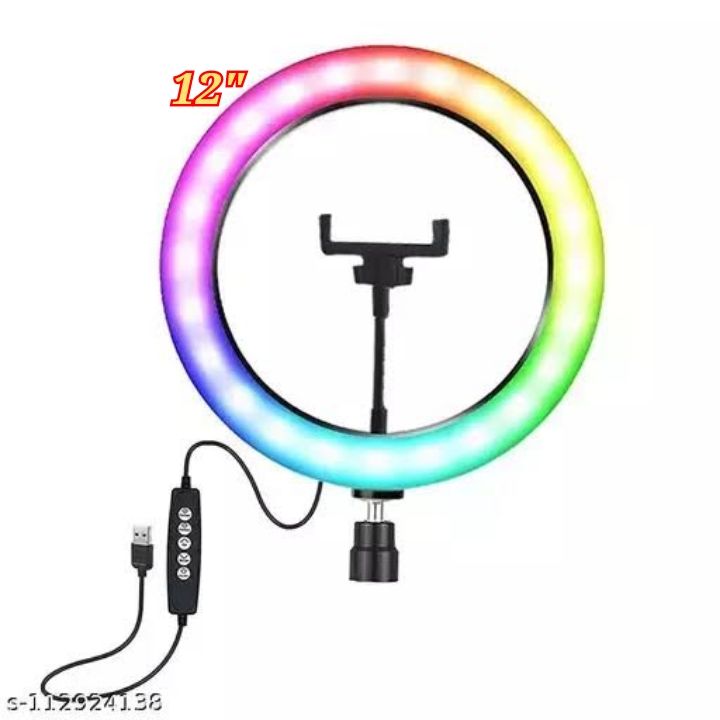 12 "Ring Light with Stand & Phone Holder for Live Stream. 