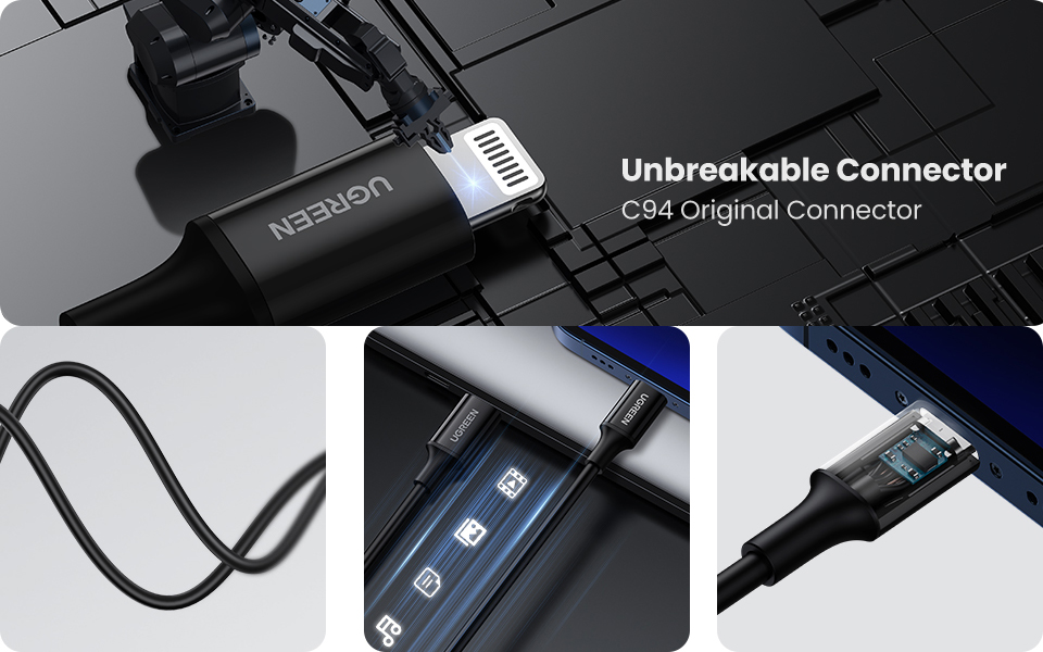 Ugreen USB C To Lightning Cable MFi Certified Type C Cord 1M Black Jumia Nigeria