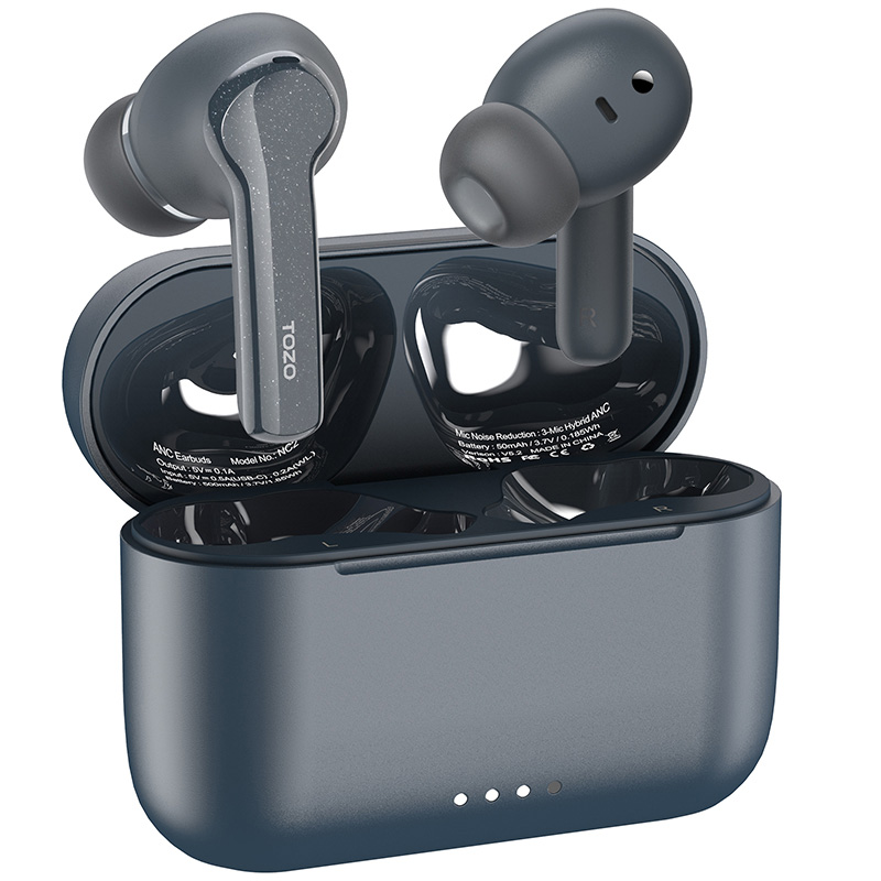 TOZO NC2 Bluetooth Earphones With Hybrid Active Noise Cancelling , Wireless Earbuds With Immersive Sound For Iphone 14. 