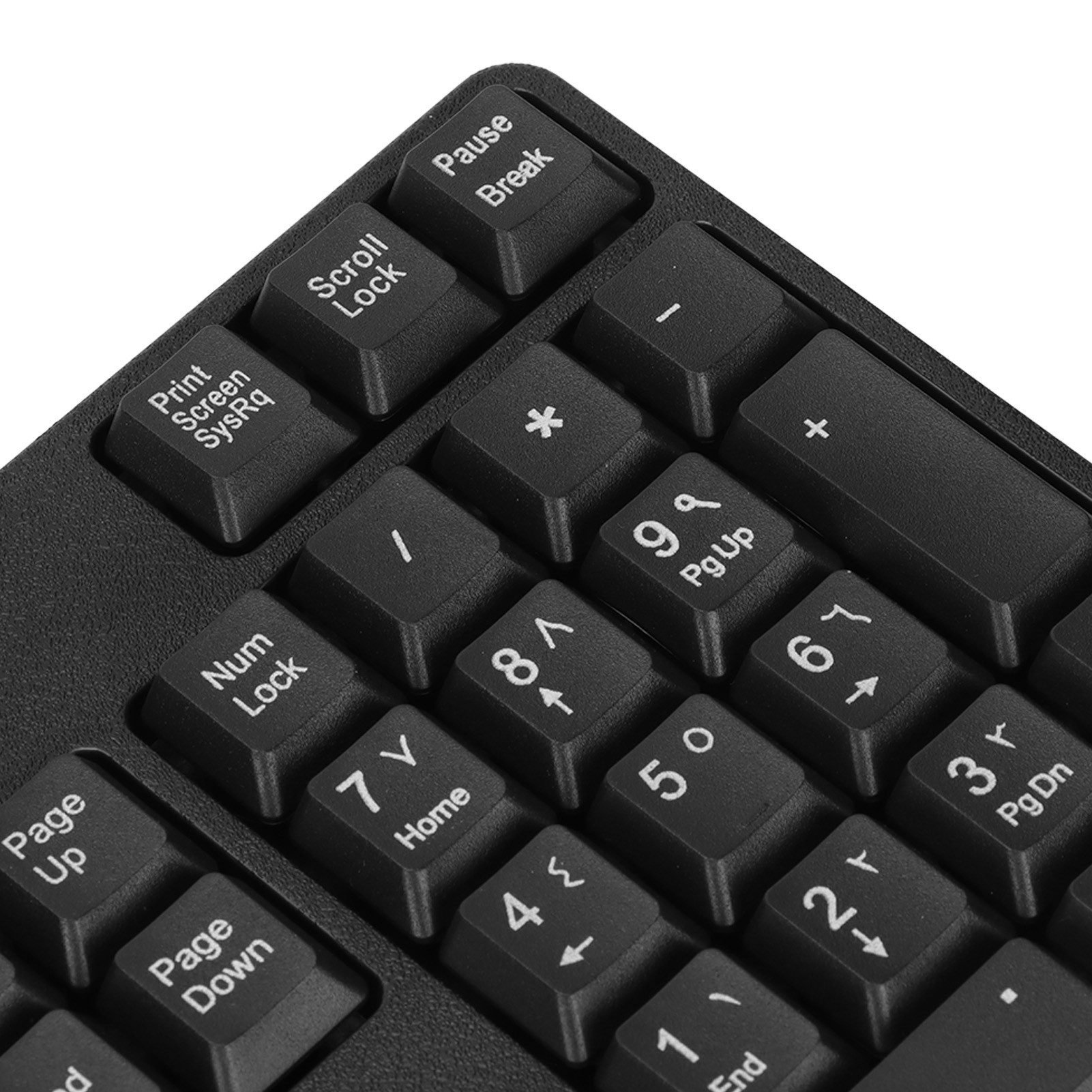 Arabic Keyboard 104 Keys USB Interface Wired Design Black ABS Material Office Keyboard for Desktop Computers. 