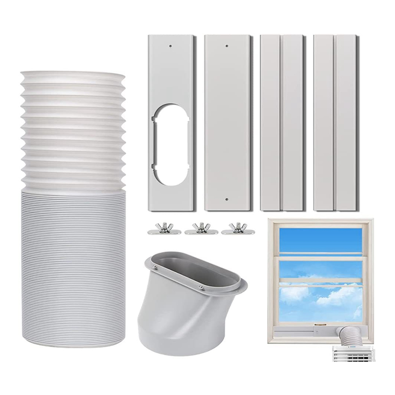 Portable Air Conditioner Window Vent Kit with Exhaust Hose Seamless. 