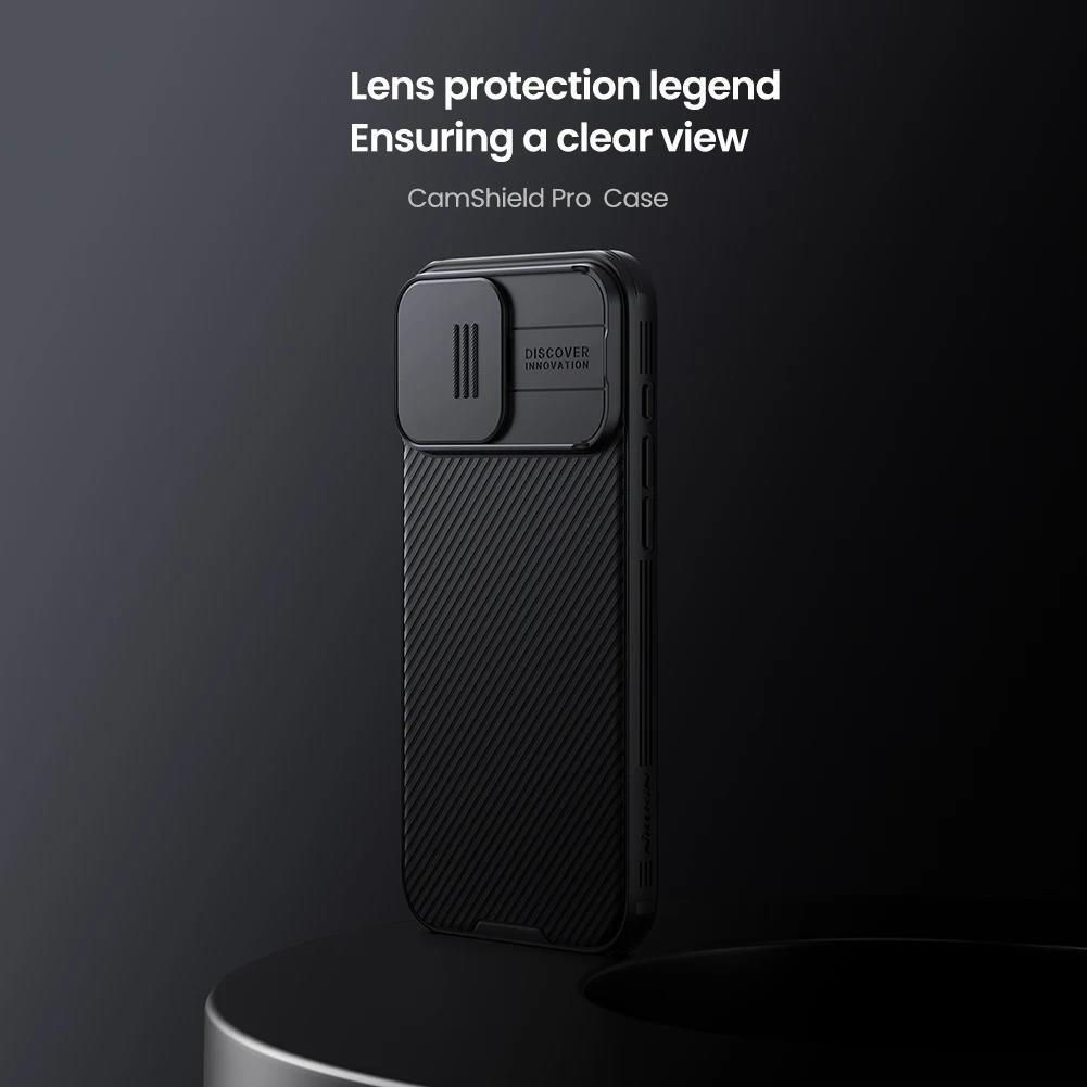 For iPhone 16 Pro Max / 16 Pro Case Nillkin Slide Lens Protection Bumper Camera Protection Back Cover for iPhone 16 Pro Max. 