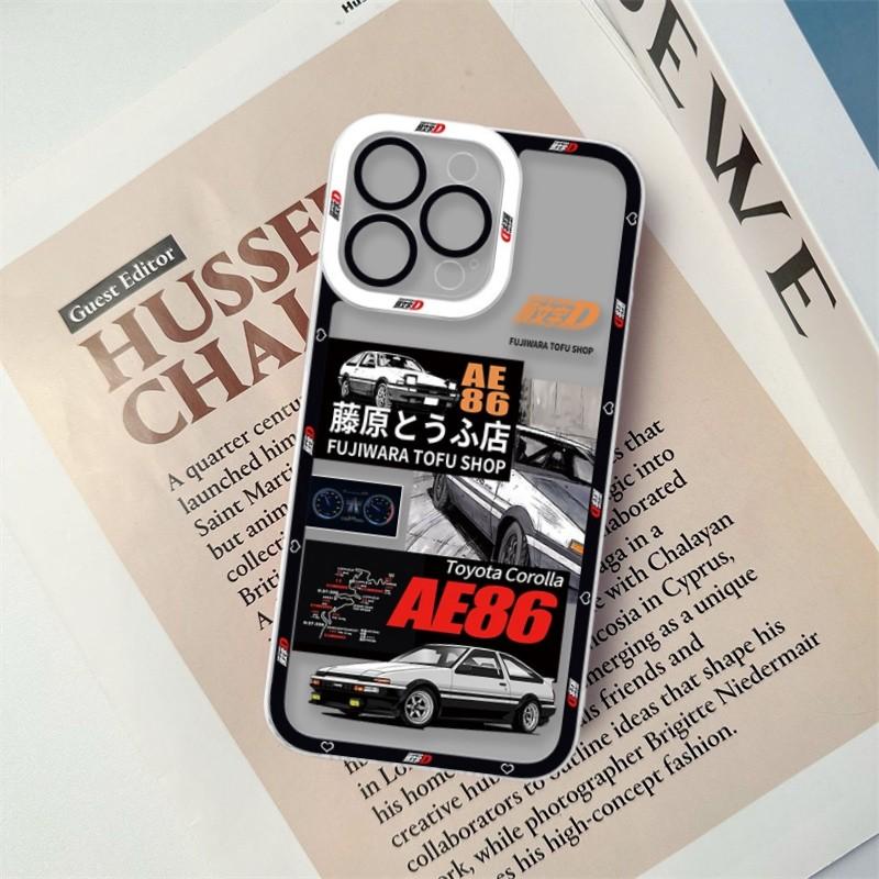 Anime Initial D Cellphone Case For Infinix Hot 40i 40 Zero 30 4G Smart 7 8 4 5 6 Plus Tecno Spark GO 2024 20 20C Pova 2 3 4 Pro Pop 8 5 LTE Soft Clear TPU Full Protection Shockproof Luxury Cartoon Fashion Anti-falling Cute Lens Protection Back Cover. 