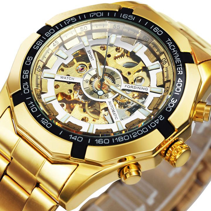Watch Men Skeleton Automatic Mechanical Watch Skeleton Vintage Man Watch Mens Watch  Luxury