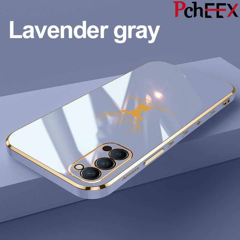 For OPPO Reno 4 Pro 5G Phone Case, Aesthetic Drop Resistant Straight Edge Electroplated Soft Shell. 