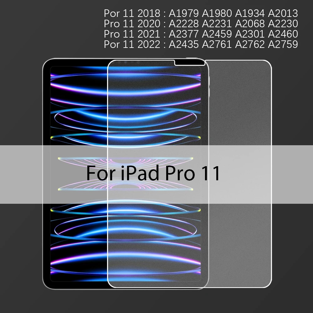 Matte Tempered Glass For Ipad 10 10th Generation Pro 12.9 11 Paper Screen Protector For Ipad Air 4 5 10.9 9 7th 8th 10.2 Mini 6. 